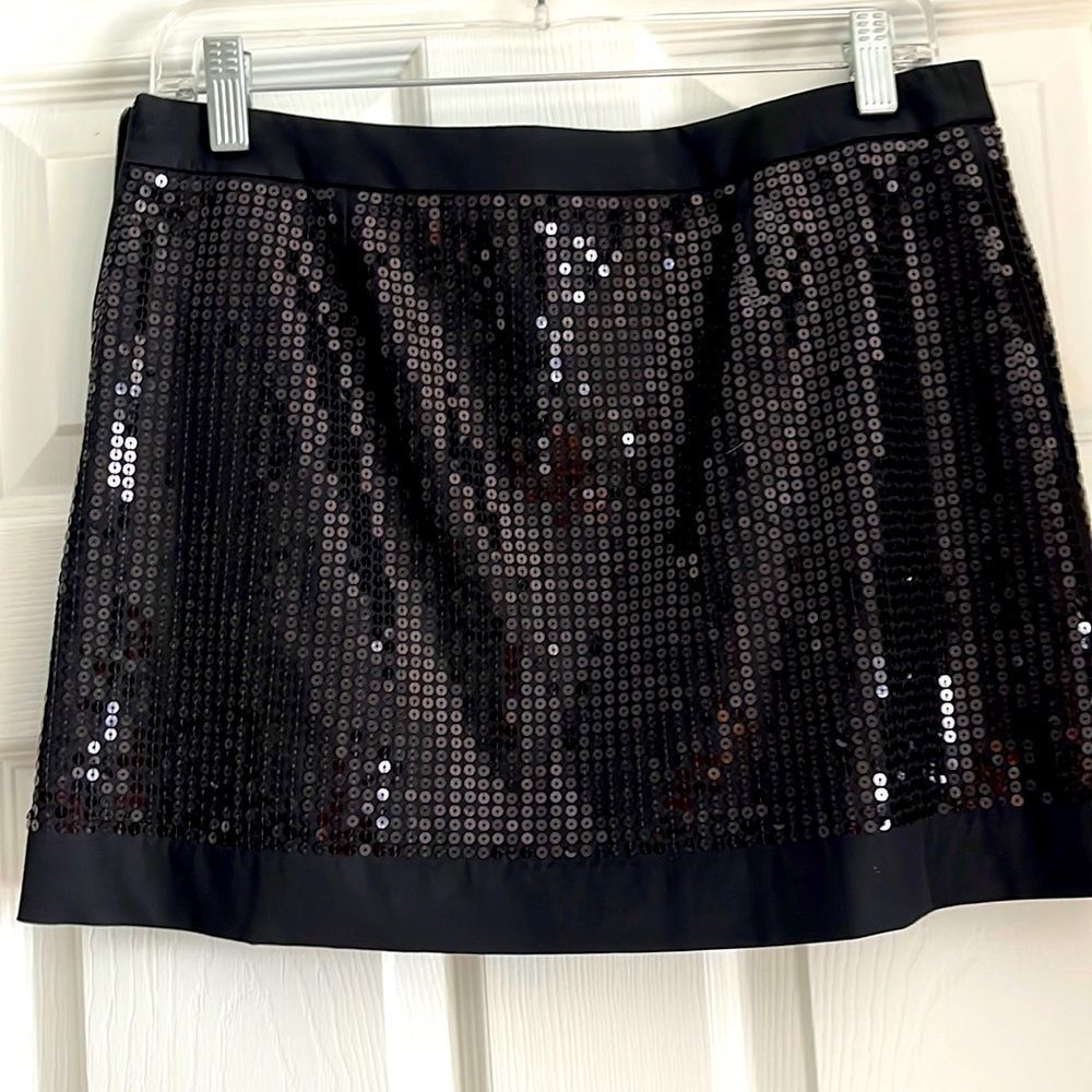 Flavio Castellani black sequin skirt. Size 8